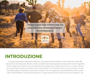 Primi passi per il volontariato